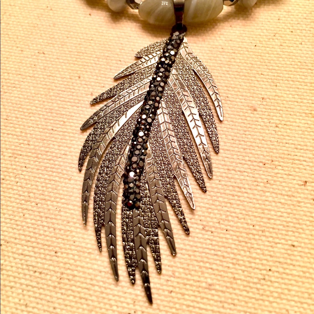 Silver Feather Necklace